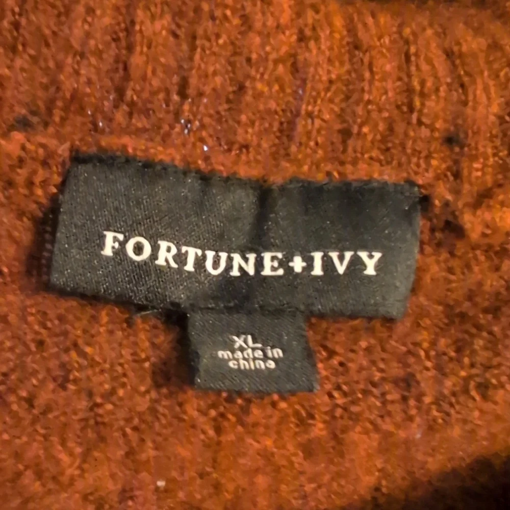 Brown Cowl Neck Sweater XL - Picture 3 of 3